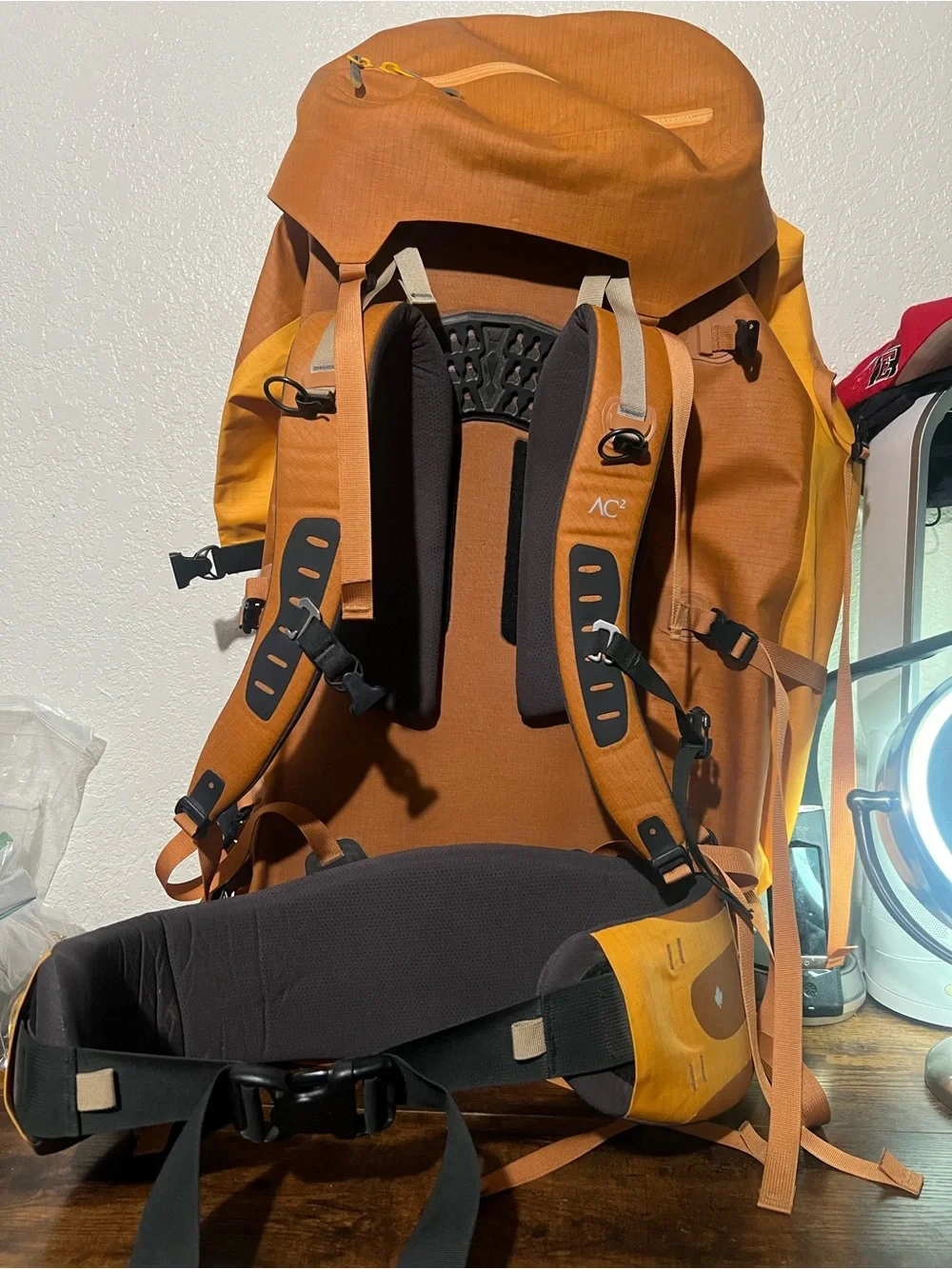 Arc'teryx Orange and Yellow Technical Expedition Backpack